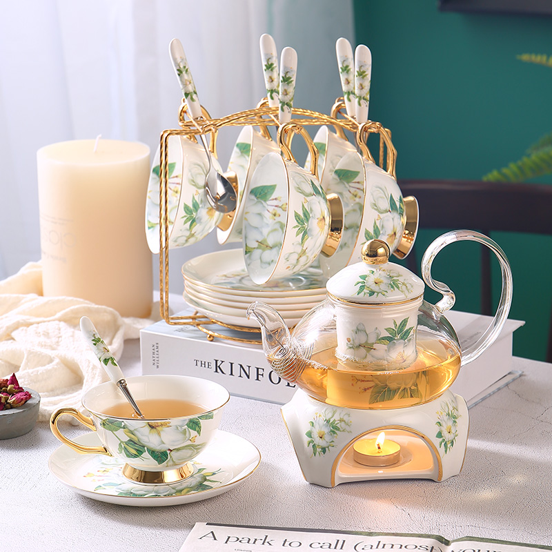 Korean Tea Set - Camellia Bone China Tea Set British