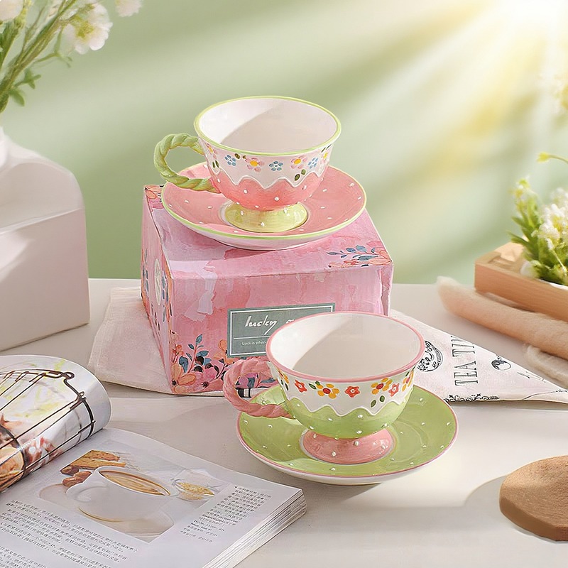 Korean Style Hand Painted Flor - Korean Tea Set recension och pris