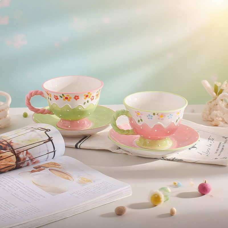 Korean Style Hand Painted Flor - Korean Tea Set recension och pris