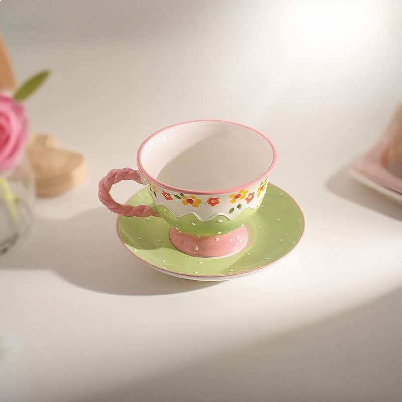 Korean Style Hand Painted Flor - Korean Tea Set recension och pris