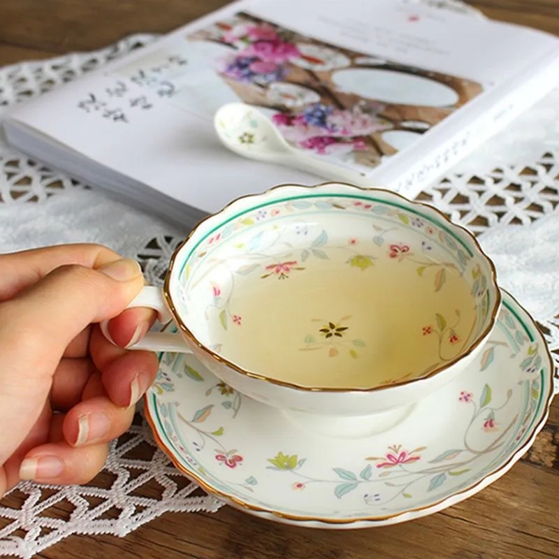 Ceramic Coffee Cup Set Europea - Korean Tea Set recension och pris