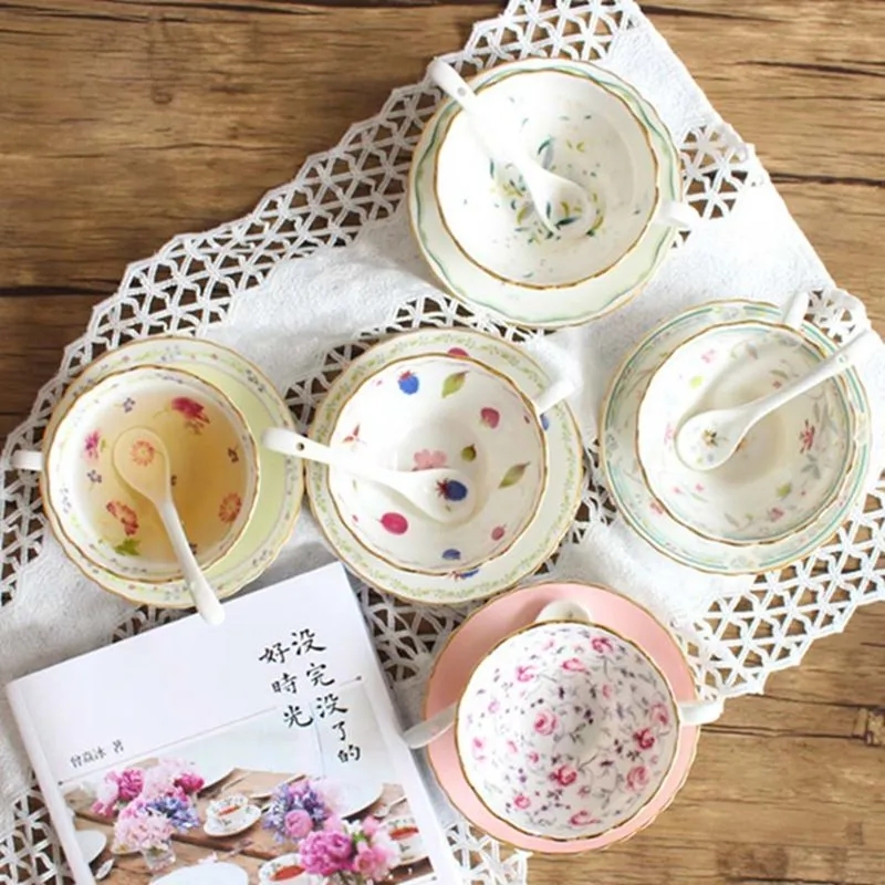 Ceramic Coffee Cup Set Europea - Korean Tea Set recension och pris