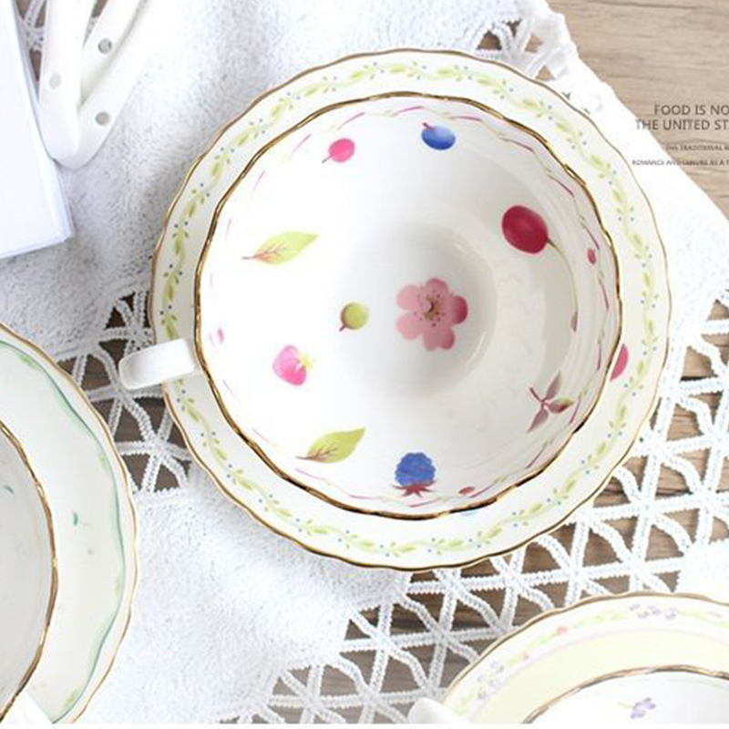 Ceramic Coffee Cup Set Europea - Korean Tea Set recension och pris