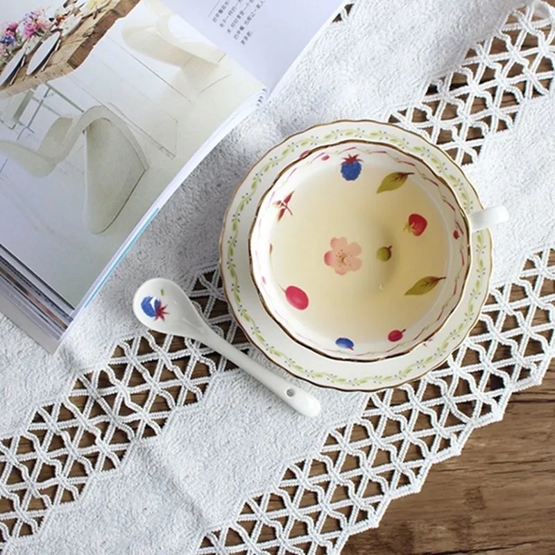 Ceramic Coffee Cup Set Europea - Korean Tea Set recension och pris