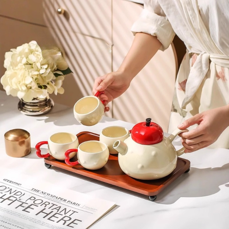 Korean Creative Cartoon Apple  - Korean Tea Set recension och pris
