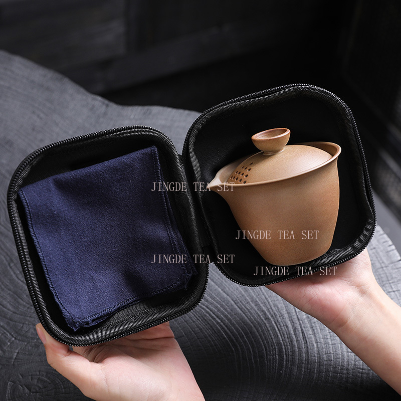 Rough Pottery Portable Travel  - Korean Tea Set recension och pris