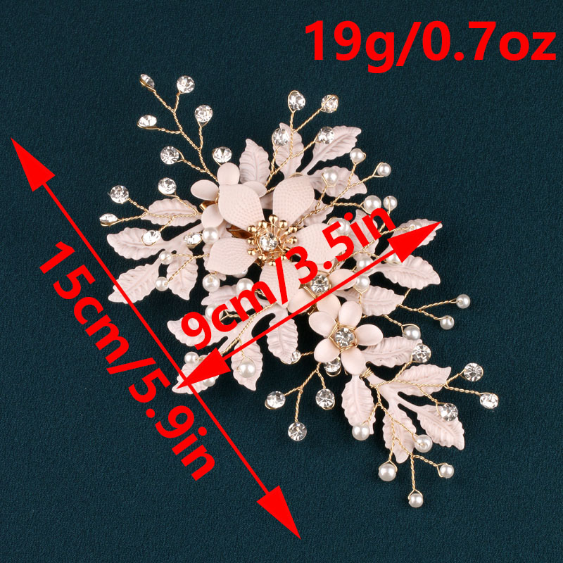 Bridal Hair Piece Pink Flower  - Hanbok Hair Pin recension och pris