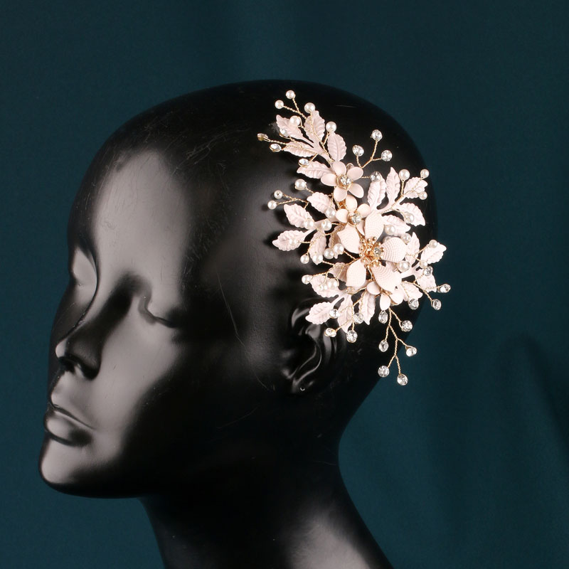 Bridal Hair Piece Pink Flower  - Hanbok Hair Pin recension och pris